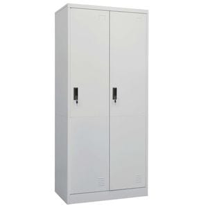 Sifonier VIDAXL, gri deschis, 80x50x180 cm, otel