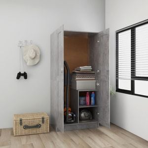 Sifonier VIDAXL, gri beton, 82,5x51,5x180 cm PAL