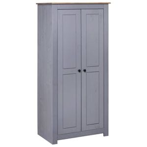 Sifonier VIDAXL, gri, 80 x 50 x 171,5 cm, lemn masiv pin gama Panama  