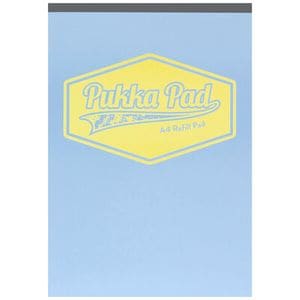 Caiet Pukka Pad, Pastel, A4, 160 pagini, dictando, albastru