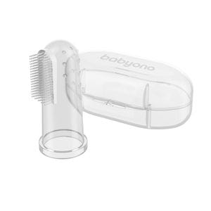 Degetar din silicon transparent pentru dinti, Babyono, 723/01