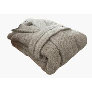 Halat de baie Bari, 100% bumbac, Gros si Pufos, 450 GSM, Bej, S-M