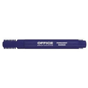 Marker permanent Office Products, varf rotund, 1-3 mm, albastru