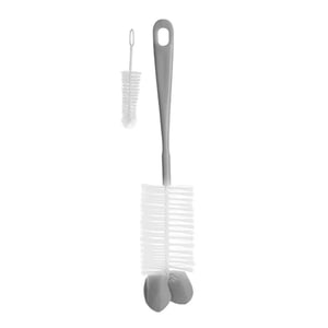 Set 2 perii pentru curatarea biberoanelor si a tetinelor BabyOno 720/03, Gri