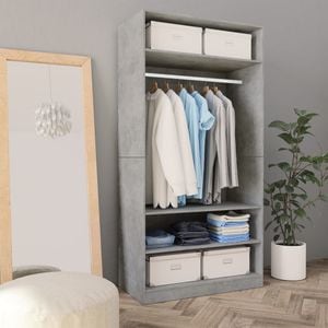 Sifonier VIDAXL, gri beton, 100x50x200 cm, PAL