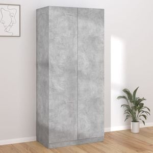 Sifonier VIDAXL, gri beton, 90x52x200 cm, PAL
