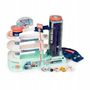Parcare supraetajata electrica PROCART, iluminata, 4 nivele, lift automat, 56x32x17 cm