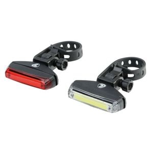 Set far si stop spate pentru bicicleta Ilumia Lampa, LED 20lm, alb/rosu