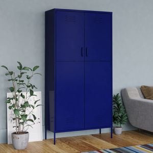 Sifonier VIDAXL, bleumarin, 90x50x180 cm, otel
