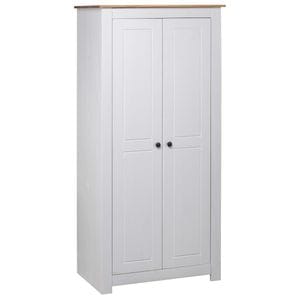 Sifonier VIDAXL, alb, 80 x 50 x 171,5 cm, lemn masiv pin gama Panama  