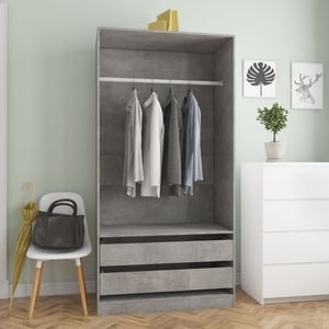 Sifonier VIDAXL, gri beton, 100x50x200 cm, PAL