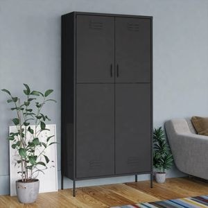 Sifonier VIDAXL, antracit, 90x50x180 cm otel