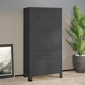 Sifonier industrial VIDAXL, antracit, 90x50x180 cm, metal