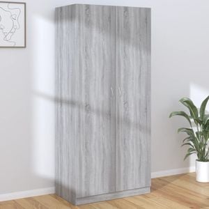 Sifonier VIDAXL, gri sonoma, 90x52x200 cm, lemn prelucrat