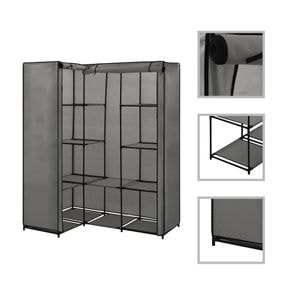 Sifonier de colt VIDAXL, gri, 130 x 87 x 169 cm
