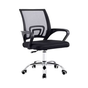 Scaun de birou Hectarul Vesta Mesh Chair, reglabil pe inaltime, negru, 49x49x88 cm