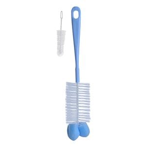 Set 2 perii pentru curatarea biberoanelor si a tetinelor BabyOno 720/01, Albastru