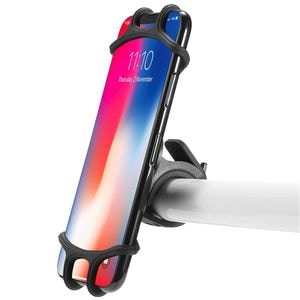 Suport smartphone pentru bicicleta PROCART, 4-7 inch, montare pe ghidon, silicon, negru