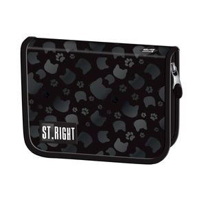 Penar Majewski, PC03 ST Right Black Cats, 1 compartiment, 2 1 clapete, 23 x 6 x 9.5 cm, multicolor
