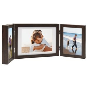 Set rame foto VIDAXL, colaj, maro inchis, 28x18 cm + 2 buc 13x18 cm