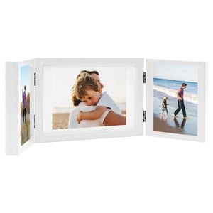 Set rame foto VIDAXL, colaj, alb, 28x18 cm + 2 buc 13x18 cm