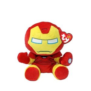 Jucarie de plus TY Beanie Babies Soft Marvel Iron Man, 3 ani+, multicolor