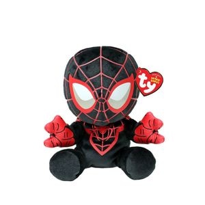 Jucarie de plus TY Beanie Babies Soft Marvel Miles Morales Spiderman, 3 ani+, multicolor