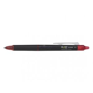 Roller cu gel Pilot Frixion Clicker, cu mecanism, 0.5 mm, rosu/negru