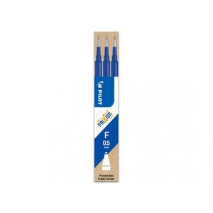 Rezerva roller cu gel Pilot Frixion Ball, 0.5 mm, culoarea de scriere albastru, 3 bucati/set