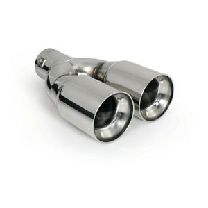 Ornament toba esapament dublu Lampa TS-46, diametru 32/50m, din otel inoxidabil, racordare, crom