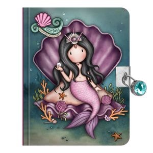 Caiet Gorjuss, Jurnal The World Is Your Oyster, 12x16x2 cm, dictando, 312 pagini, Mov/Turcoaz