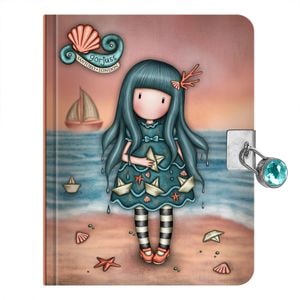 Caiet Gorjuss, Jurnal Washed Ashore, 12x16x2 cm, dictando, 312 pagini, Albastru/Maro