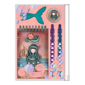 Caiet Gorjuss, Washed Ashore, cu accesorii, radiera, pix, creion mecanic, Multicolor