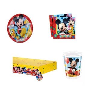 Set petrecere Mickey Mouse, 37 piese, multicolor