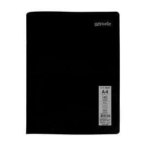 Caiet Mynote, capsat, format A4, 40 file offset 60 g/mp, liniatura matematica, coperta PP neon