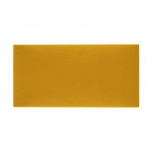 Panou decorativ tapitat Mollis Basic 1, dreptunghi, 60 x 30 cm, galben, MV48