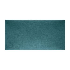 Panou decorativ tapitat Mollis Basic 1, dreptunghi, 60 x 30 cm, turcoaz, M12