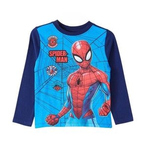 Bluza cu maneca lunga Spiderman, Crime Fighter, 100% bumbac, multicolor, 4 ani, 104 cm