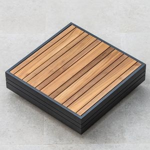 Masuta cafea gradina/terasa LARGO, 74 x 74 x 22.5 cm, antracit-natur
