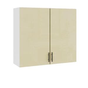 Corp superior de bucatarie Sani Glamur, 80x30x72 cm, Bej Lucios