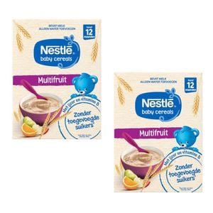 Set 2 x Nestle Baby, multicereale, cu multifructe, 12+ luni
