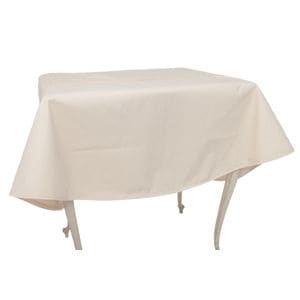 Fata de masa Valentini Bianco BK002, cu broderie, dreptunghiulara, 140x360cm, crem 