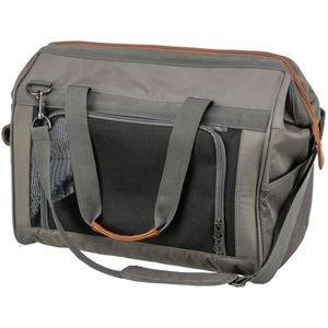 Geanta de transport pentru animale companie Trixie Finlay, 43x26x32 cm, Pana la 10 kg, Negru/Gri, 28909