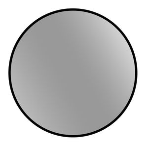 Oglinda baie LUC, negru mat, 80 cm