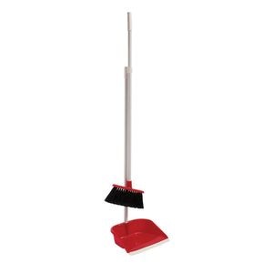 Set curatenie, faras, matura, din plastic, negru/rosu