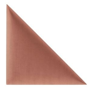 Panou decorativ tapitat Mollis, Melange, triunghi, 30 x 30 cm, somon ME25