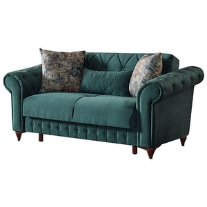 Canapea extensibila Sani Ibiza 2, 3 locuri, 180 x 78 x 85 cm, verde