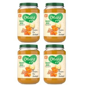 Set 4 x mancare Olvarit, pentru bebelusi,  Dovleac Pui si Cartofi, 6+ luni