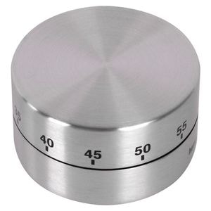 Timer pentru bucatarie, Inox, 6.5 cm, Afisaj analogic