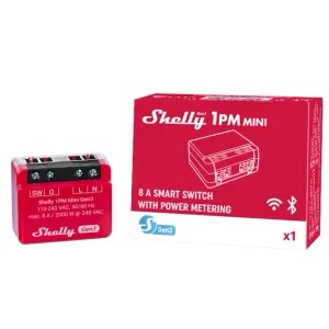 Releu inteligent Shelly Plus 1PM Mini GEN3, 1 canal, 8A